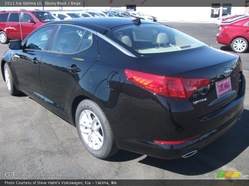 Ebony Black / Beige 2011 Kia Optima LX