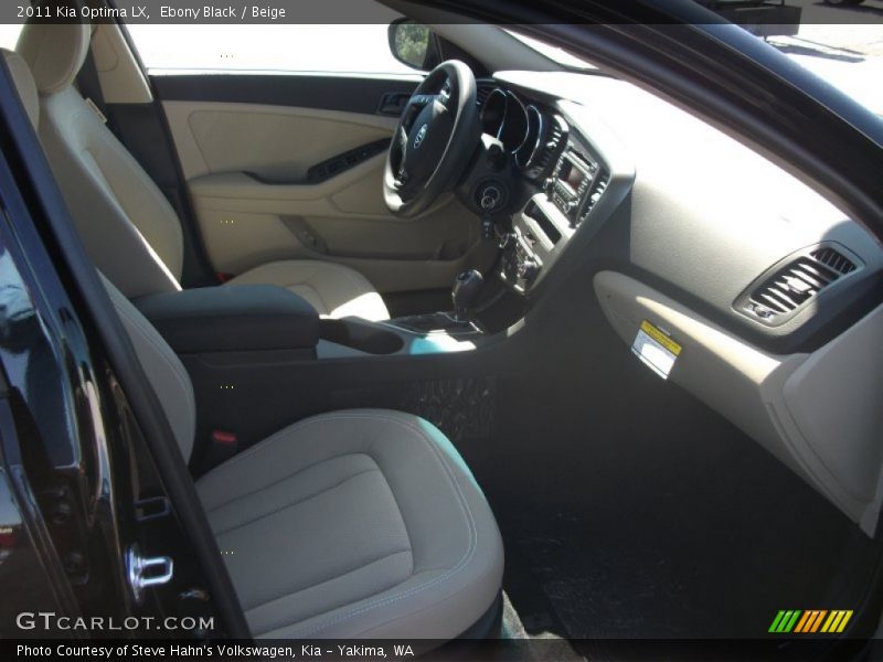 Ebony Black / Beige 2011 Kia Optima LX
