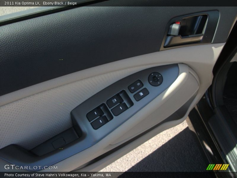 Ebony Black / Beige 2011 Kia Optima LX