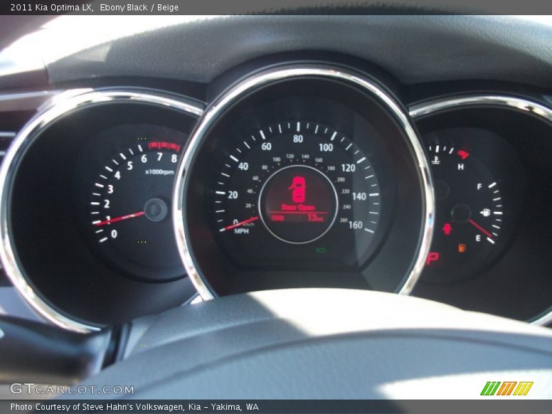 Ebony Black / Beige 2011 Kia Optima LX