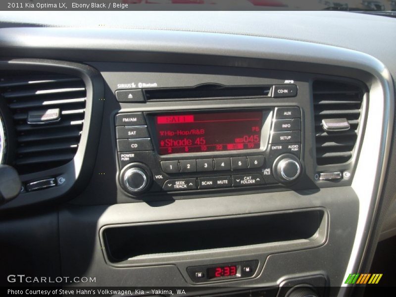 Ebony Black / Beige 2011 Kia Optima LX