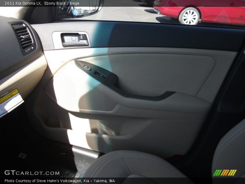 Ebony Black / Beige 2011 Kia Optima LX