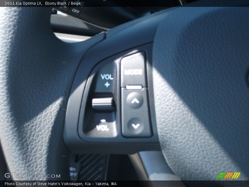 Ebony Black / Beige 2011 Kia Optima LX