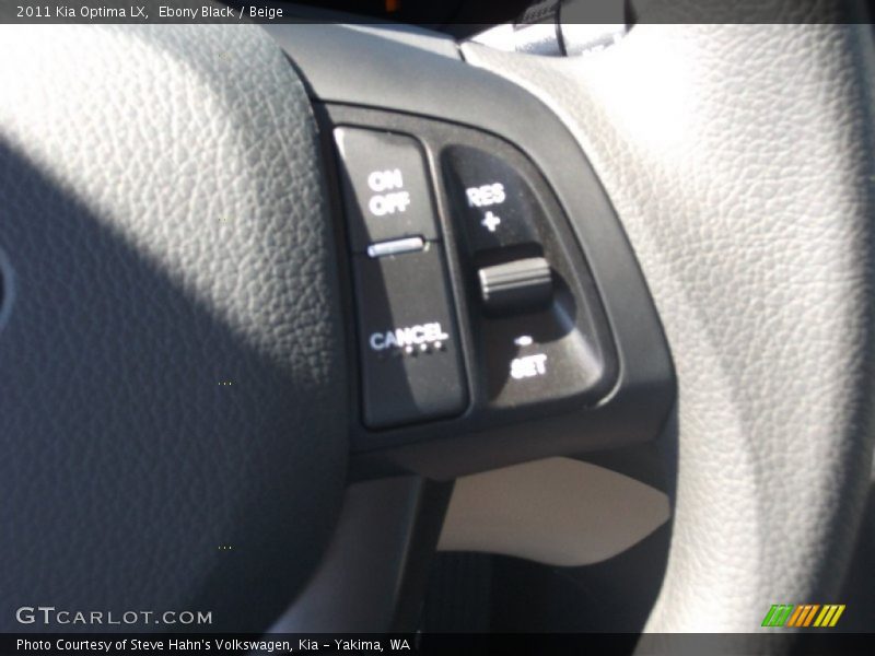 Ebony Black / Beige 2011 Kia Optima LX