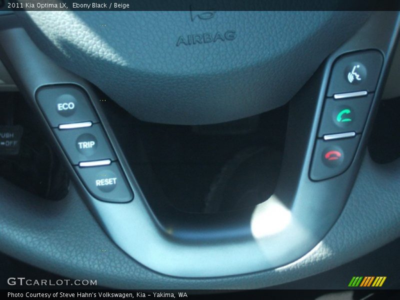 Ebony Black / Beige 2011 Kia Optima LX