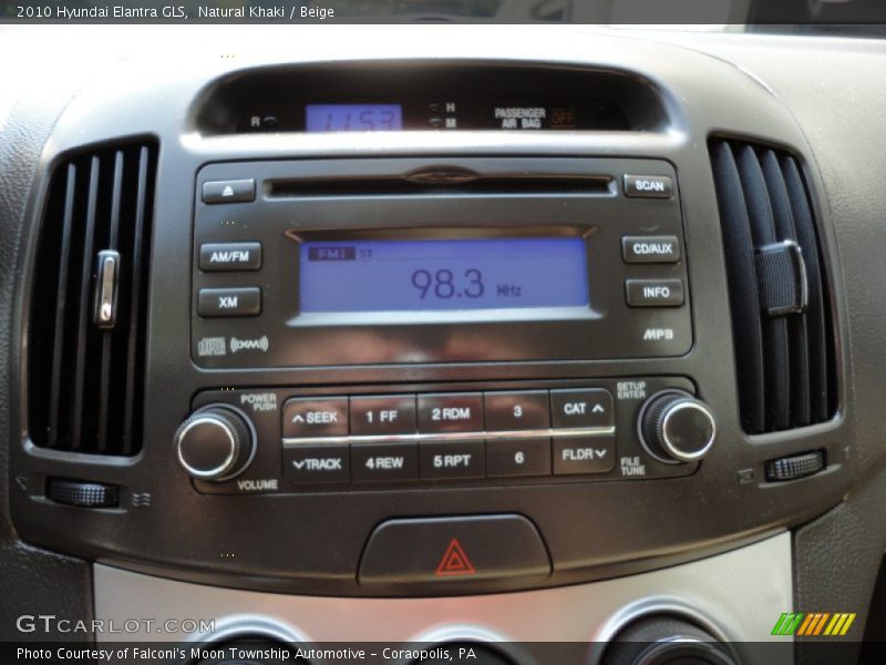Natural Khaki / Beige 2010 Hyundai Elantra GLS