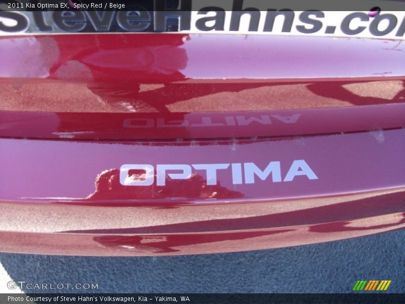 Spicy Red / Beige 2011 Kia Optima EX