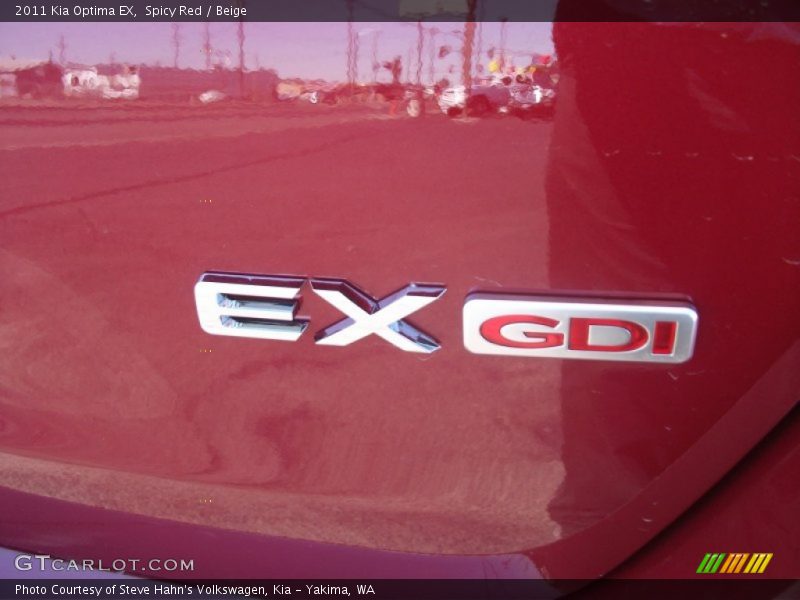 Spicy Red / Beige 2011 Kia Optima EX