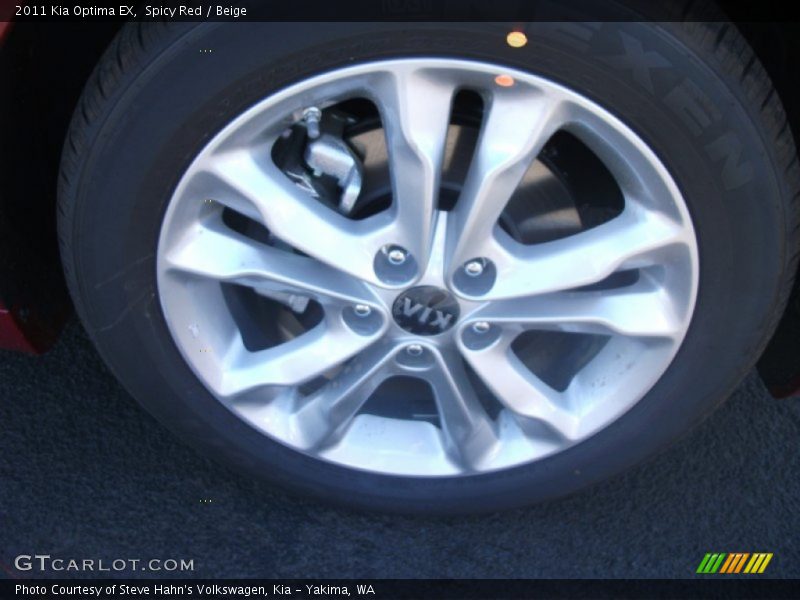 Spicy Red / Beige 2011 Kia Optima EX