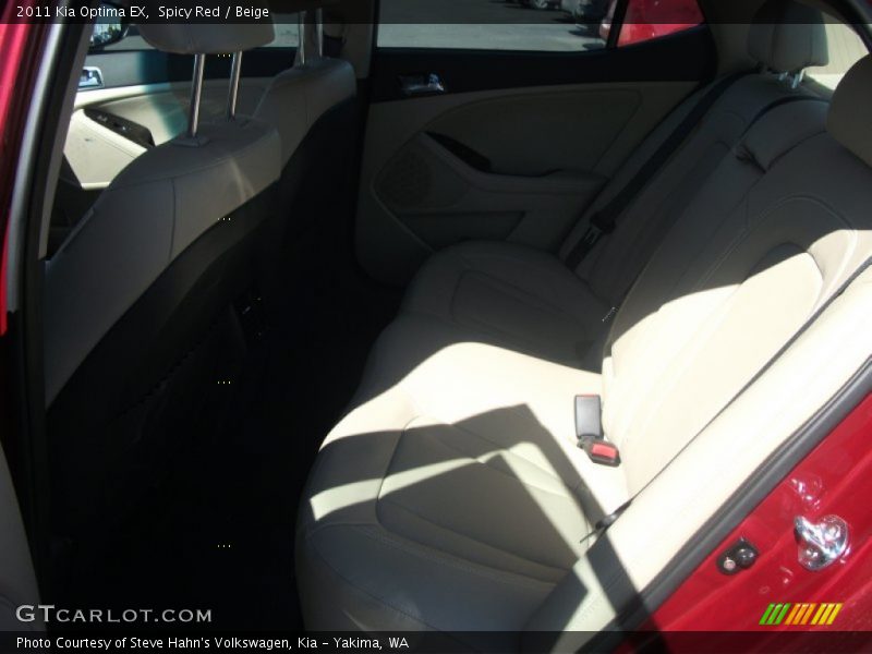 Spicy Red / Beige 2011 Kia Optima EX