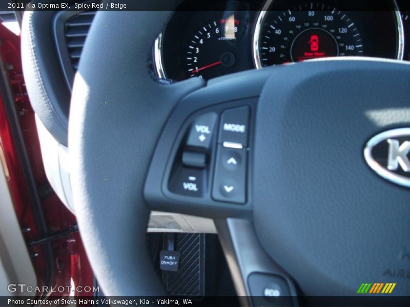 Spicy Red / Beige 2011 Kia Optima EX