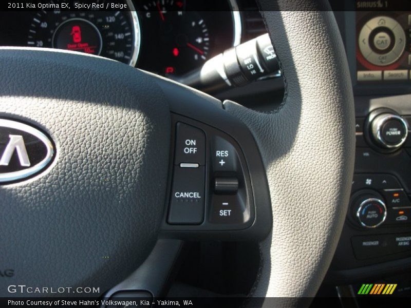 Spicy Red / Beige 2011 Kia Optima EX