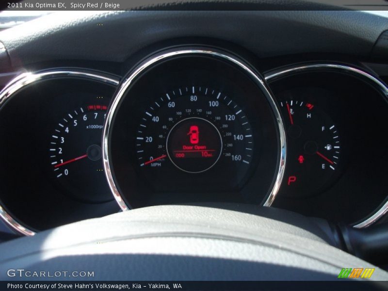 Spicy Red / Beige 2011 Kia Optima EX