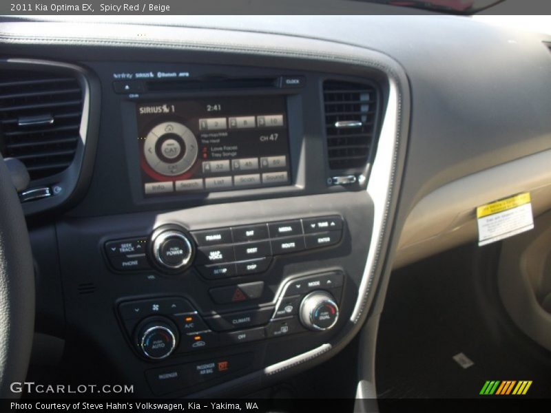 Spicy Red / Beige 2011 Kia Optima EX