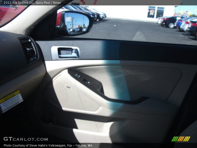 Spicy Red / Beige 2011 Kia Optima EX