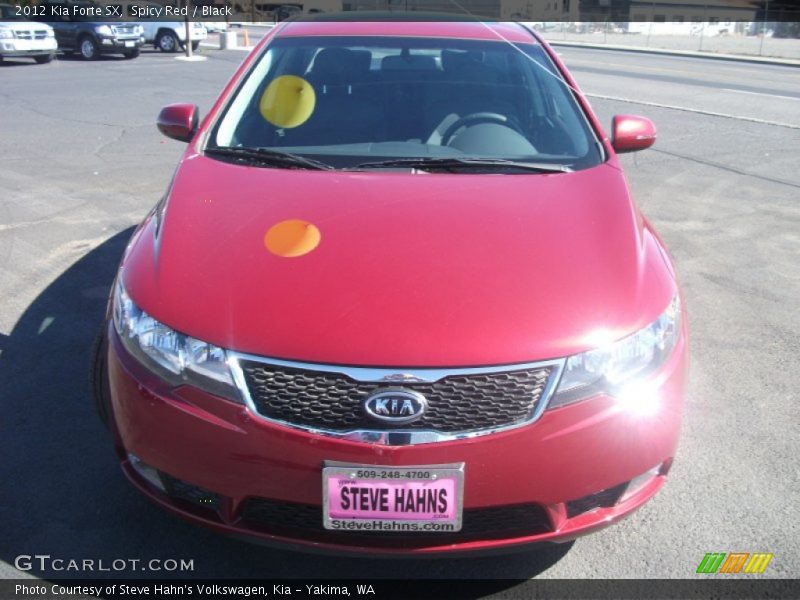 Spicy Red / Black 2012 Kia Forte SX