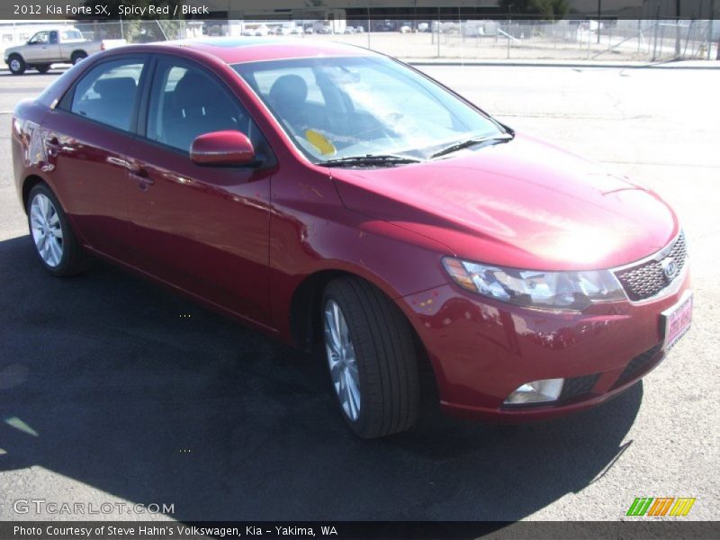 Spicy Red / Black 2012 Kia Forte SX