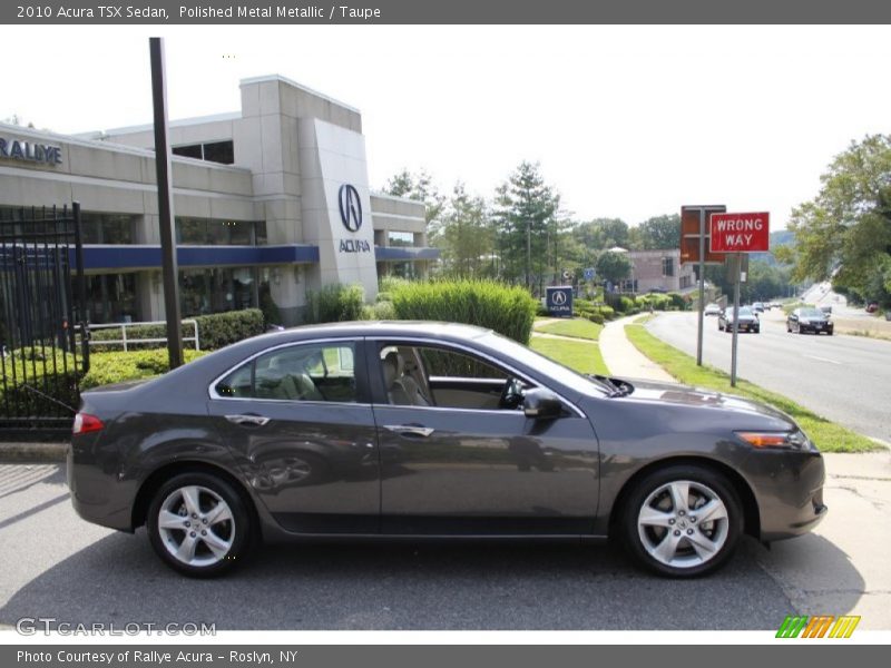 Polished Metal Metallic / Taupe 2010 Acura TSX Sedan