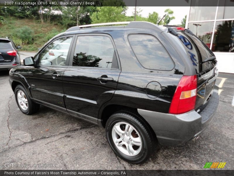 Black Cherry / Beige 2007 Kia Sportage EX V6 4WD