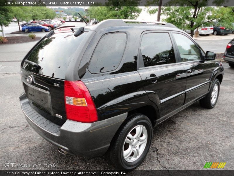 Black Cherry / Beige 2007 Kia Sportage EX V6 4WD
