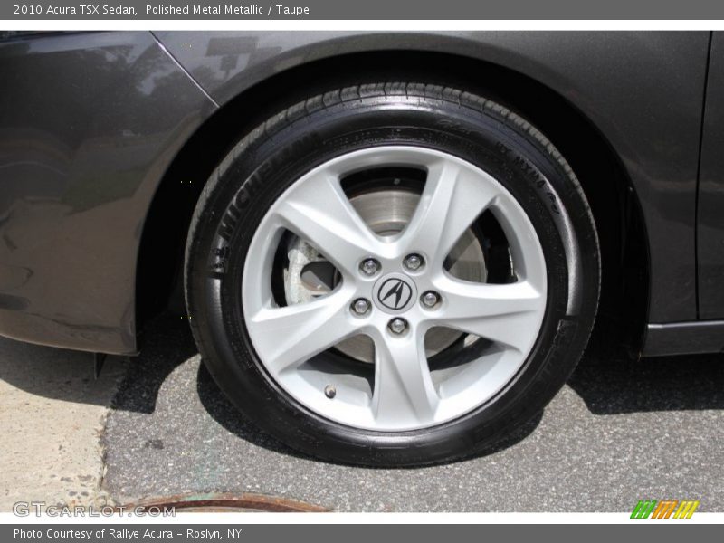 Polished Metal Metallic / Taupe 2010 Acura TSX Sedan