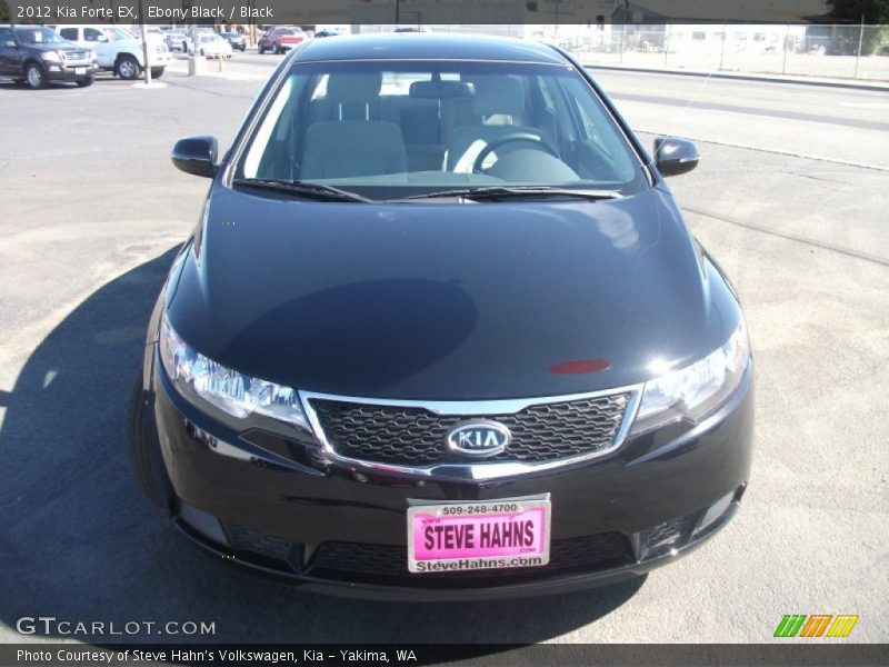 Ebony Black / Black 2012 Kia Forte EX
