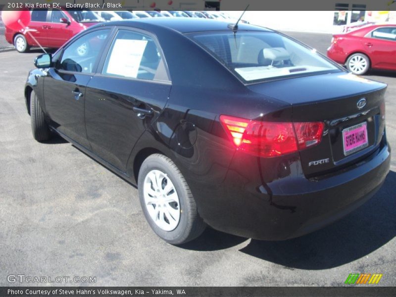 Ebony Black / Black 2012 Kia Forte EX