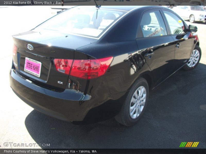Ebony Black / Black 2012 Kia Forte EX