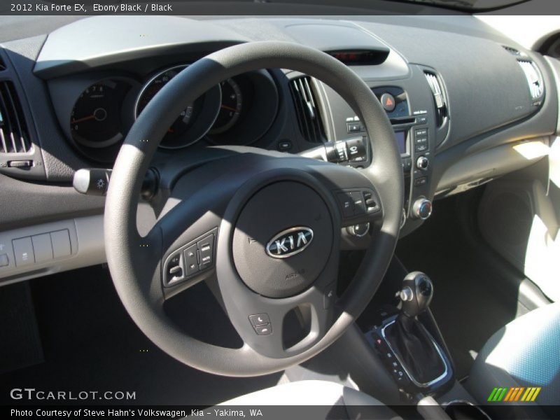 Ebony Black / Black 2012 Kia Forte EX