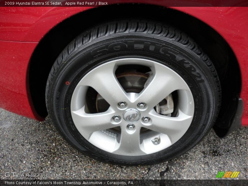 Apple Red Pearl / Black 2009 Hyundai Elantra SE Sedan