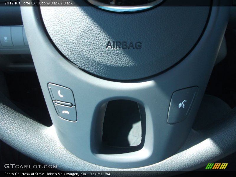Ebony Black / Black 2012 Kia Forte EX