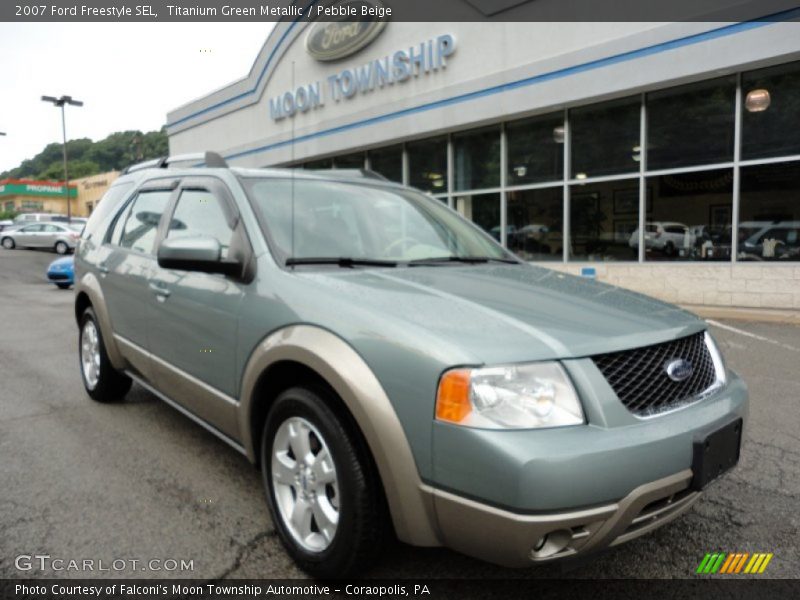 Titanium Green Metallic / Pebble Beige 2007 Ford Freestyle SEL