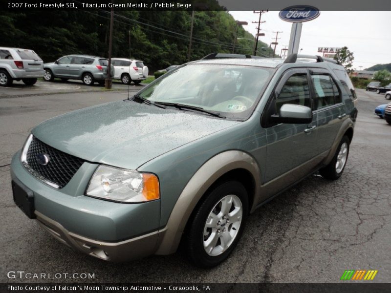 Titanium Green Metallic / Pebble Beige 2007 Ford Freestyle SEL