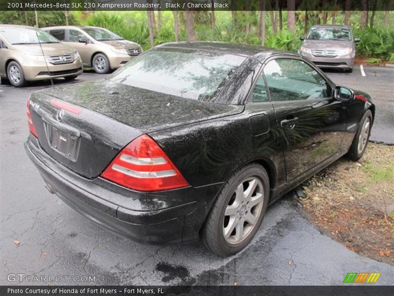 Black / Charcoal Black 2001 Mercedes-Benz SLK 230 Kompressor Roadster
