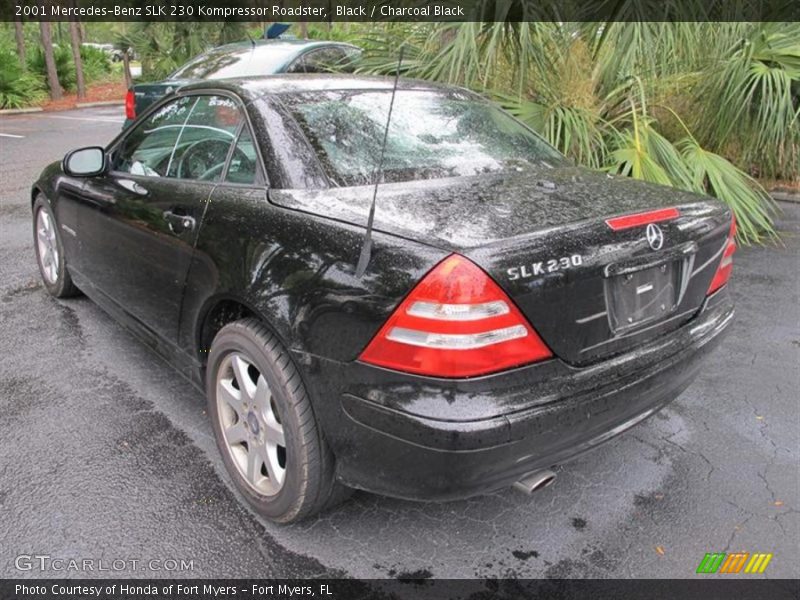 Black / Charcoal Black 2001 Mercedes-Benz SLK 230 Kompressor Roadster