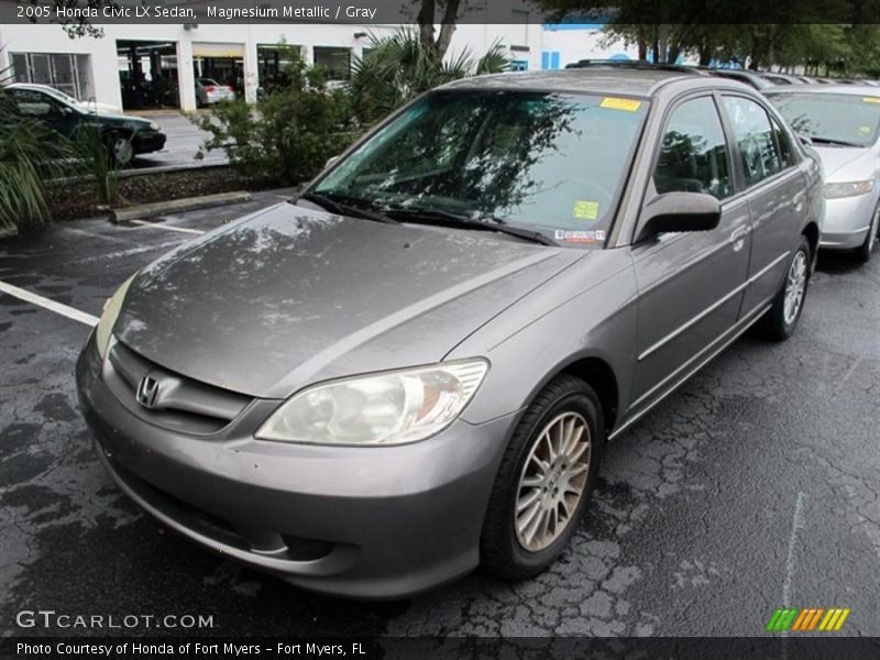 Magnesium Metallic / Gray 2005 Honda Civic LX Sedan