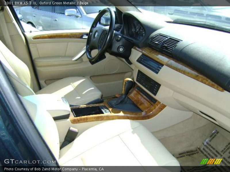Oxford Green Metallic / Beige 2001 BMW X5 3.0i