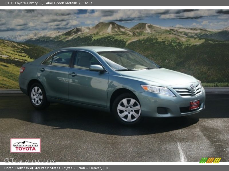 Aloe Green Metallic / Bisque 2010 Toyota Camry LE