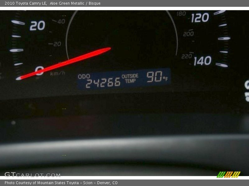 Aloe Green Metallic / Bisque 2010 Toyota Camry LE