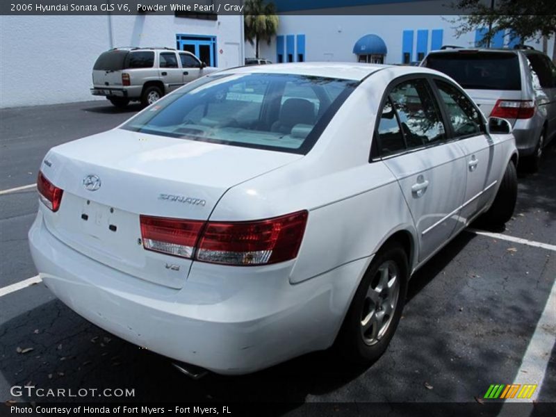 Powder White Pearl / Gray 2006 Hyundai Sonata GLS V6