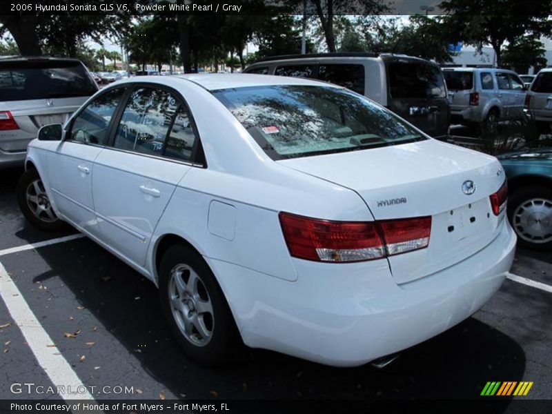 Powder White Pearl / Gray 2006 Hyundai Sonata GLS V6