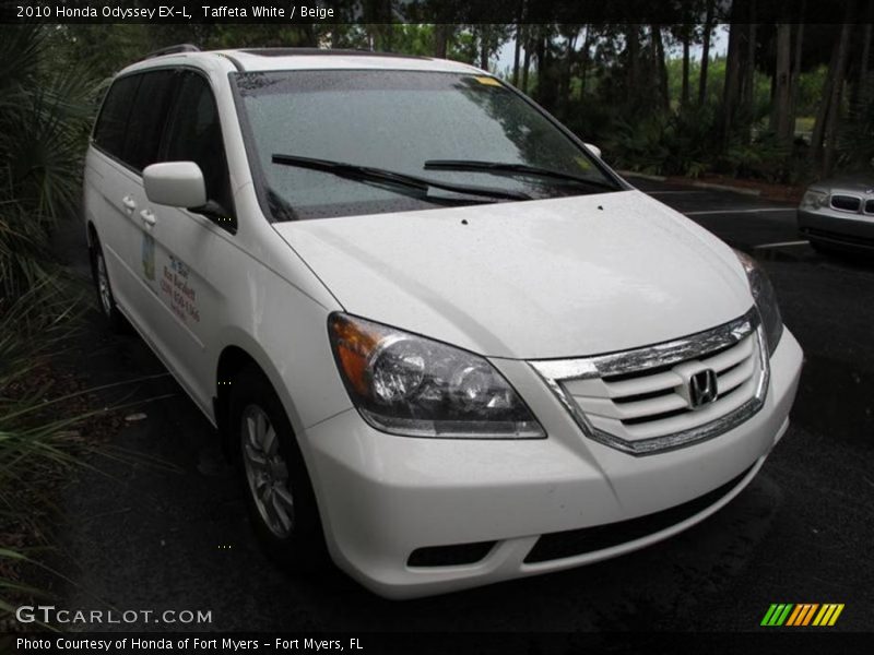 Taffeta White / Beige 2010 Honda Odyssey EX-L