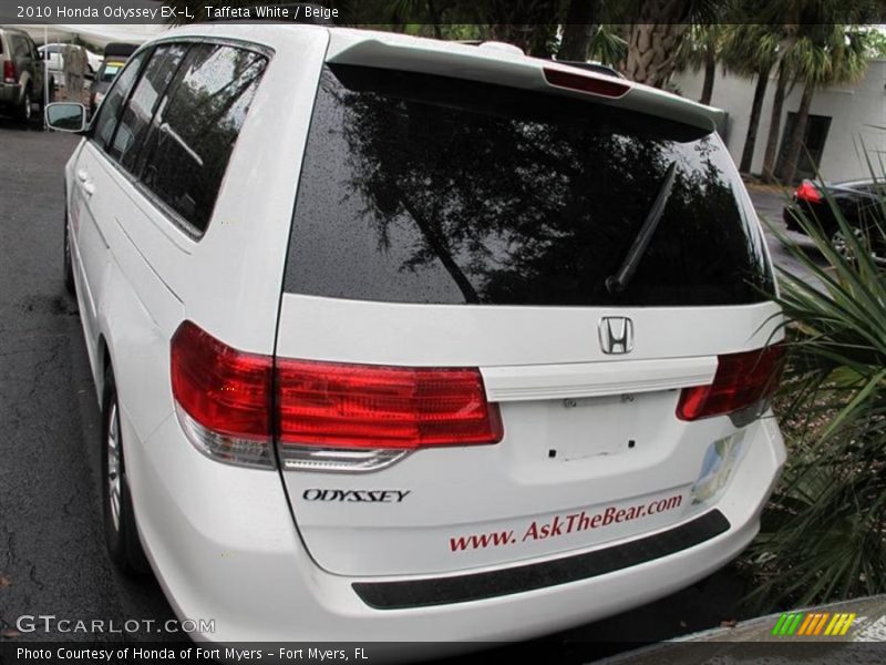Taffeta White / Beige 2010 Honda Odyssey EX-L