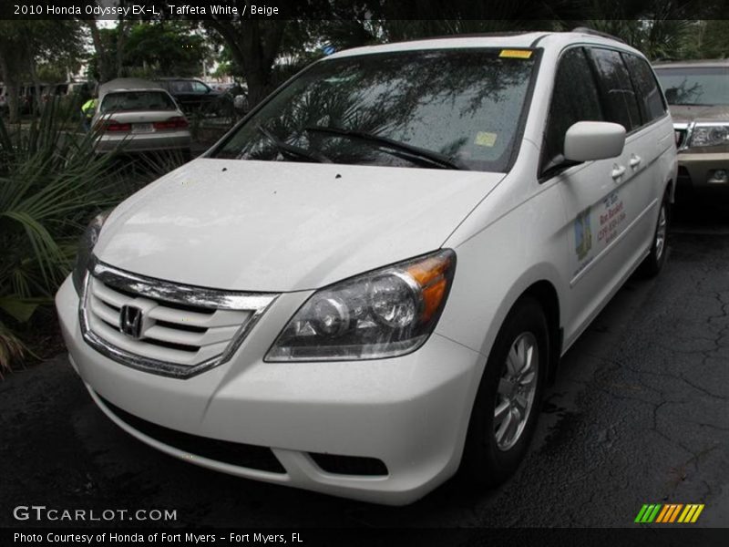 Taffeta White / Beige 2010 Honda Odyssey EX-L