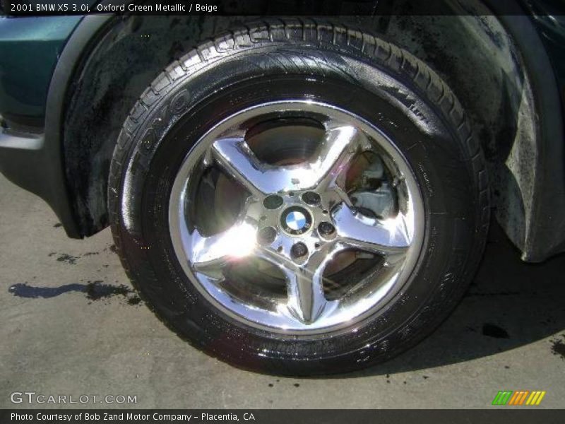 Oxford Green Metallic / Beige 2001 BMW X5 3.0i