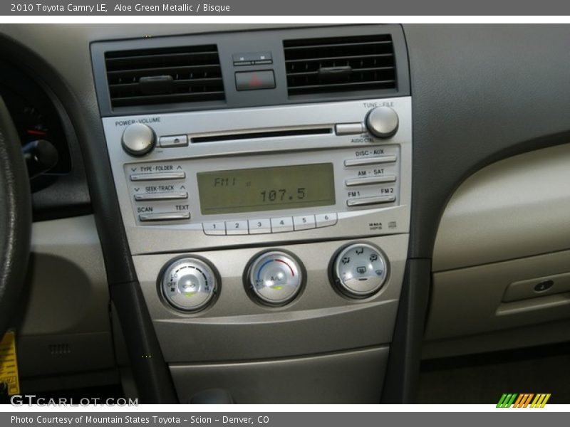 Controls of 2010 Camry LE