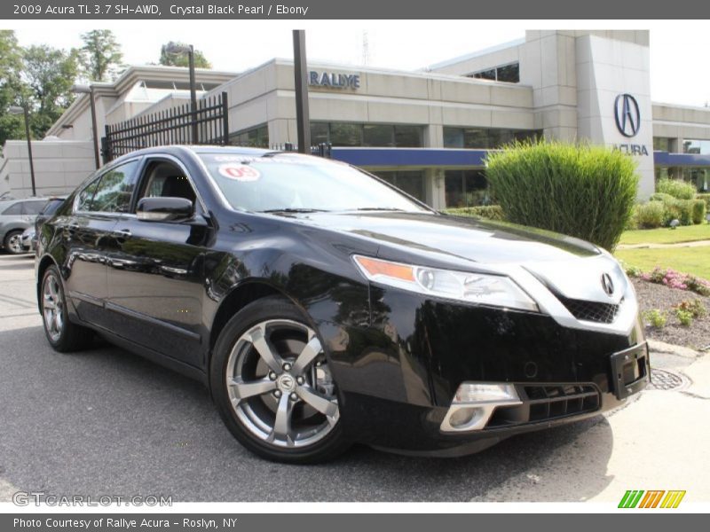 Crystal Black Pearl / Ebony 2009 Acura TL 3.7 SH-AWD