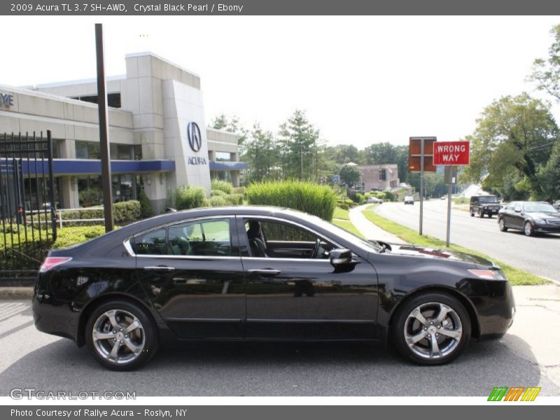 Crystal Black Pearl / Ebony 2009 Acura TL 3.7 SH-AWD