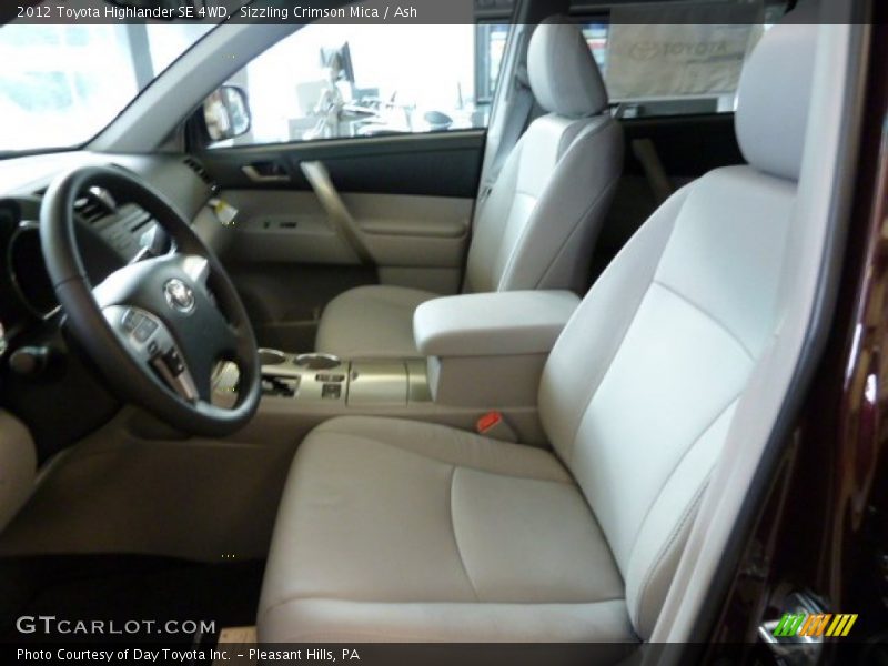Sizzling Crimson Mica / Ash 2012 Toyota Highlander SE 4WD