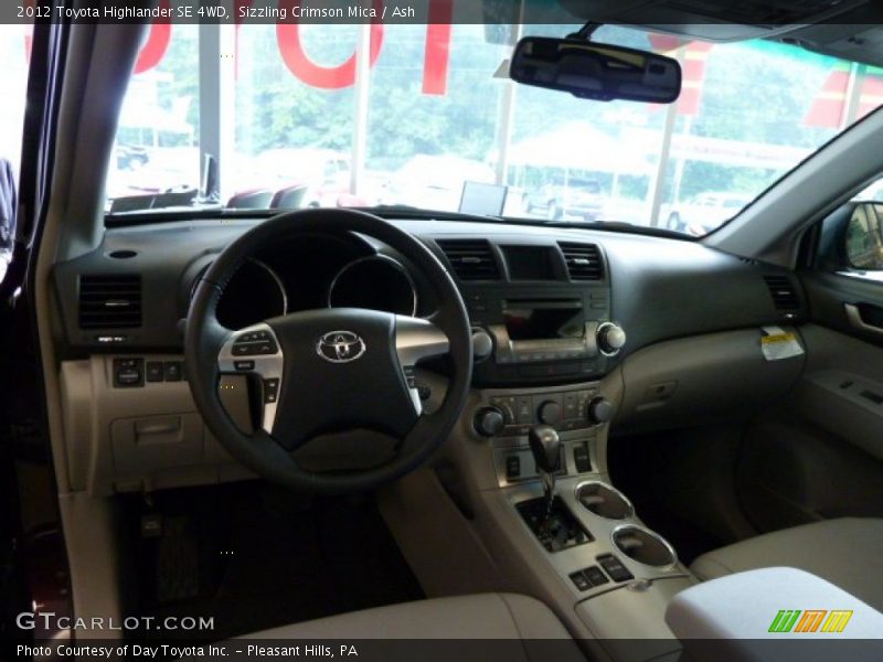 Sizzling Crimson Mica / Ash 2012 Toyota Highlander SE 4WD